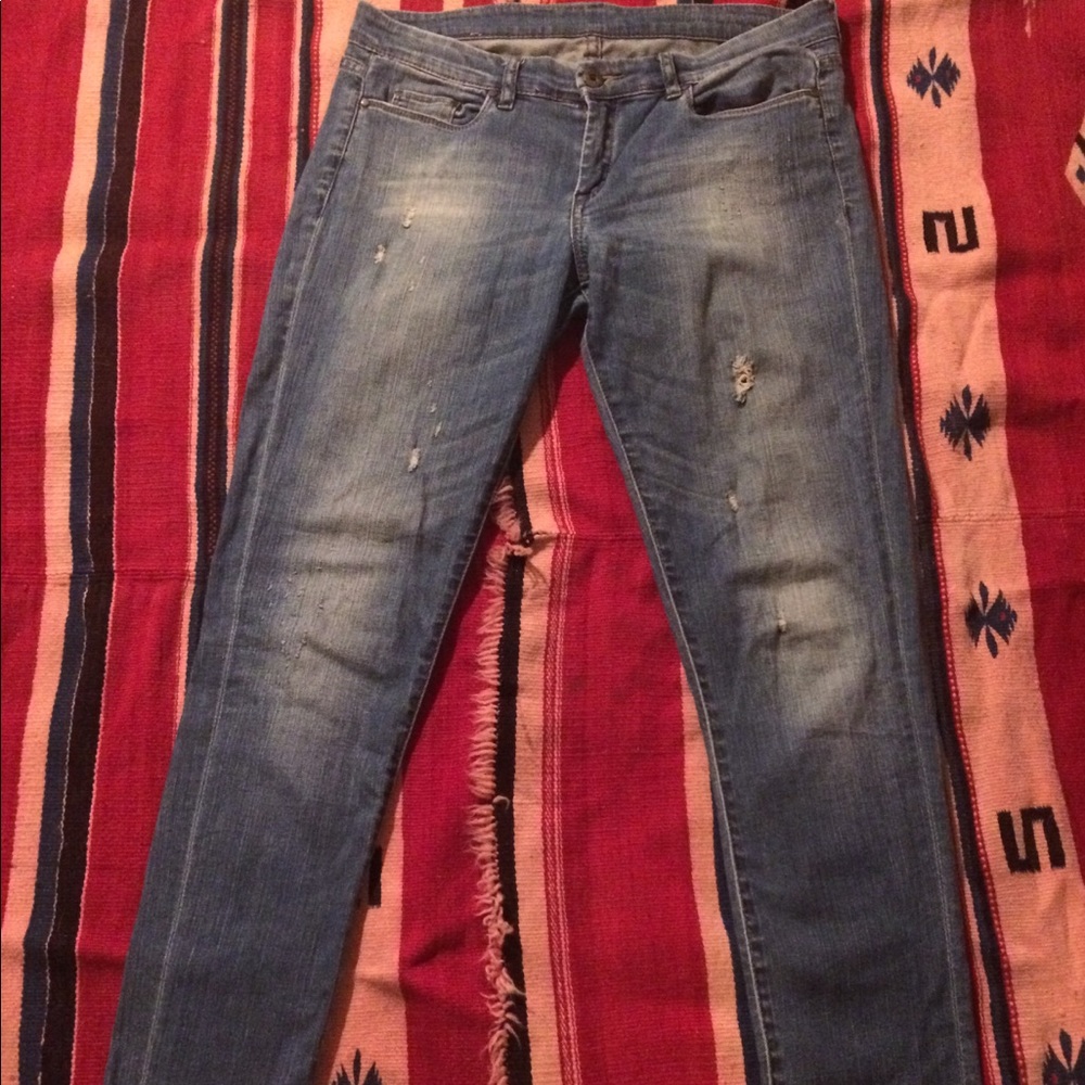 Blank NYC Distressed Denim Skinny Jeans
