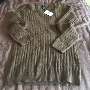 Brown V Neck sweater
