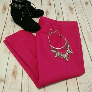 WHBM Fushcia Ankle Pant