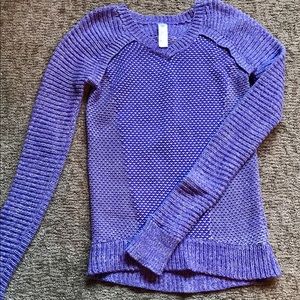 Ivivva cozy purple sweater size 10