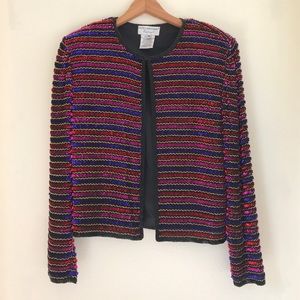 Adrianna Papell Boutique Sequined Jacket