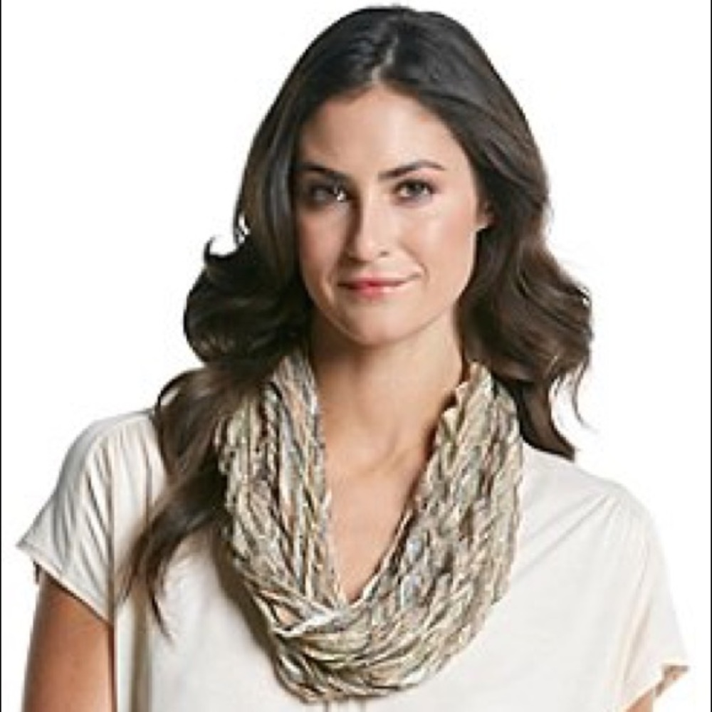 Collection XllX Chevron Pleat Loop Scarf