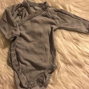 Carters Kimono Striped Onesie 3mo