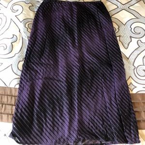 Purple black glitter stretch skirt