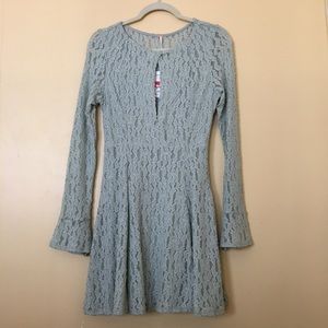 free people >> teen witch lace dress, foam green
