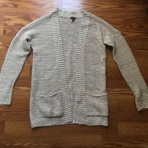 Off white / Tan long cardigan