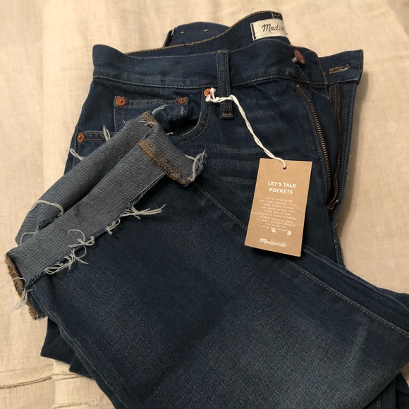 Madewell Denim - Madewell Distressed Cropped Jeans