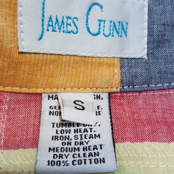 NWOT. James Gunn Multicolor Button Down Top. Sm - Picture 8 of 8