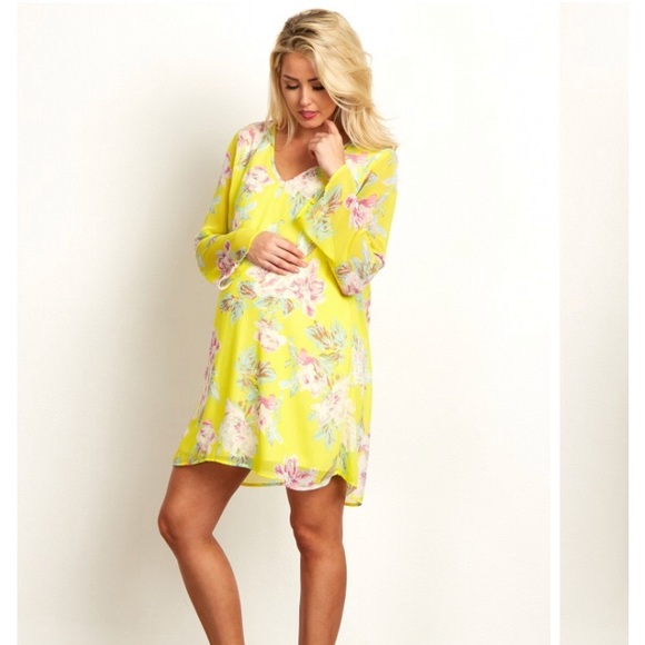 Stunning yellow floral dress! - Picture 2 of 4