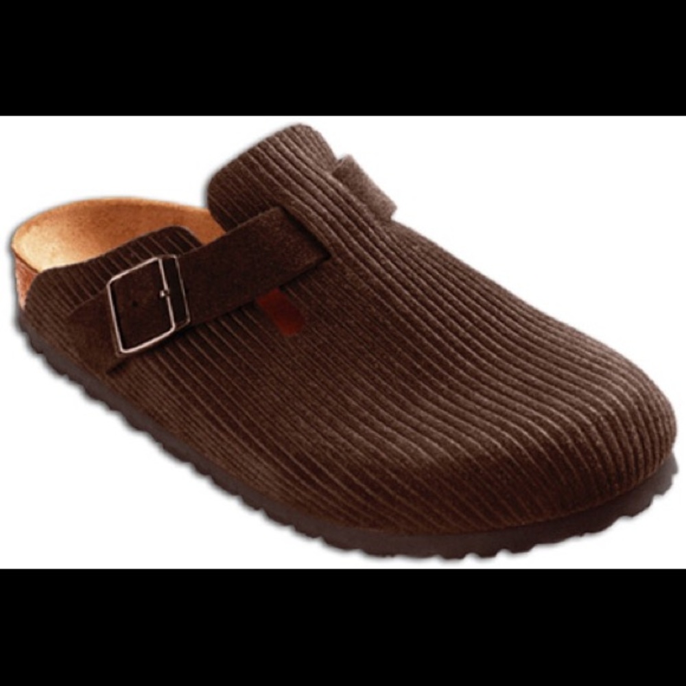 Birkenstock Boston Corduroy Brown Clogs