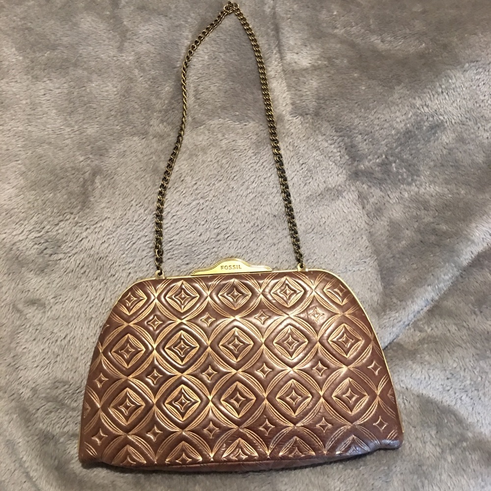 Fossil leather coin purse c
