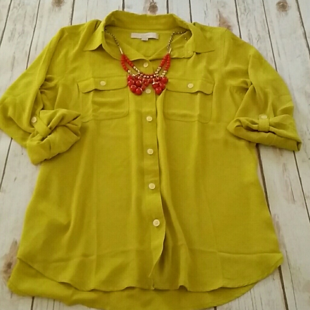 LOFT Utility Blouse NWOT