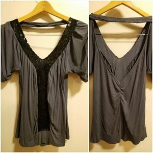 Beautiful sequins detail blouse