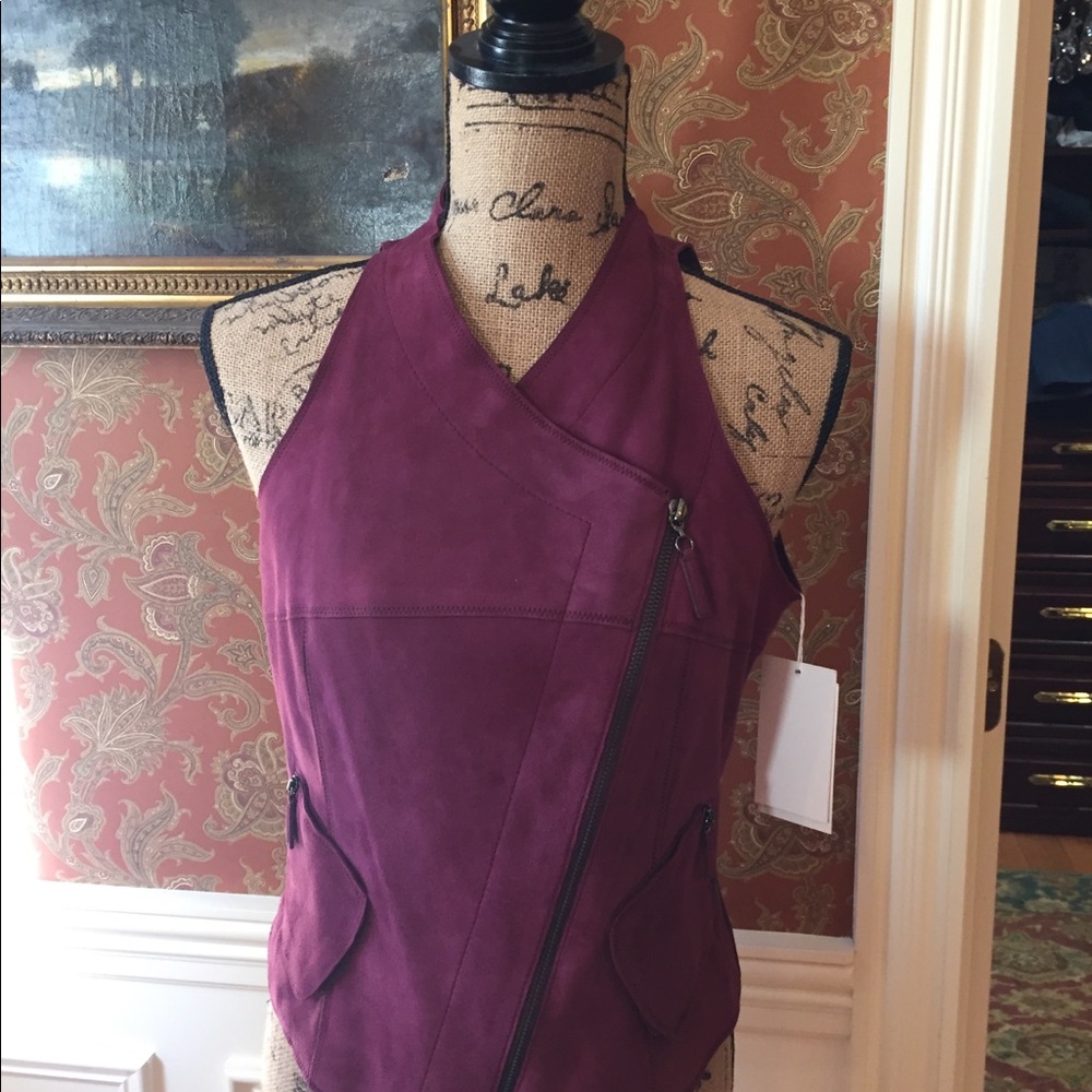 NWT W by Worth Suede Vest