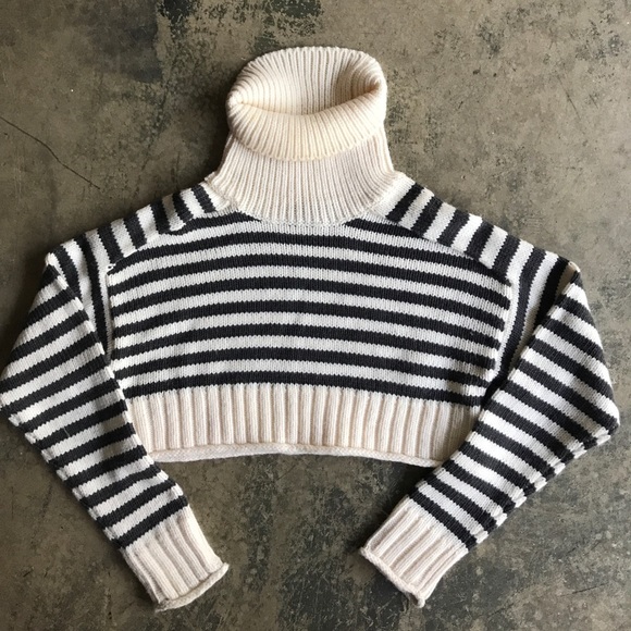 Zara super cropped turtleneck Clearance