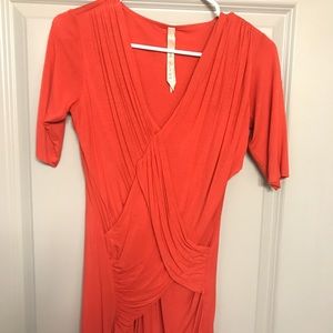 Bailey 44 Ruched Red Top