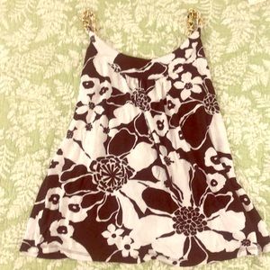 Michael Kors EXCELLENT chains floral tank