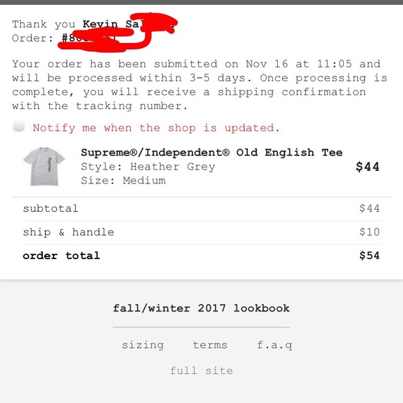 Supreme sold - Picture 2 of 2