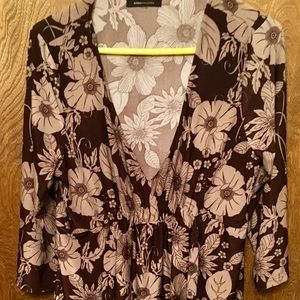 🔥FINAL SALE🔥 BCBG Deep V Neck Empire Wait w Belt