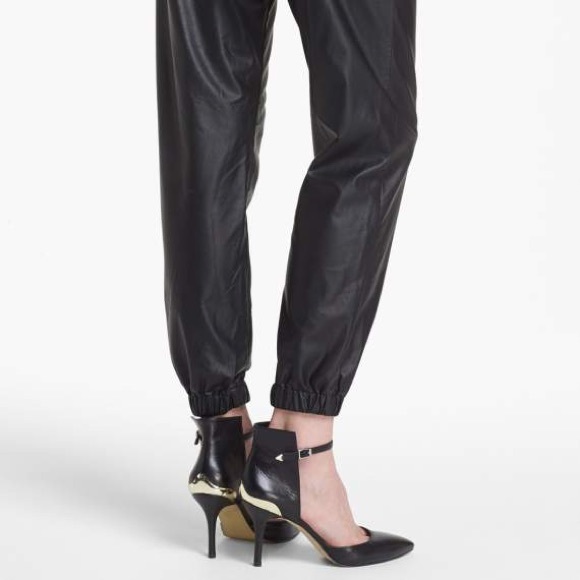 SOLD Nordstroms leather joggers - Picture 3 of 6