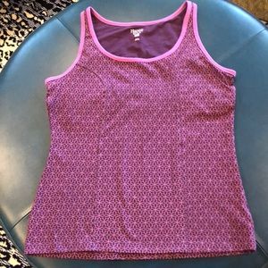 LIKE NEW-WORKOUT TANK TOP PURPLE AND PINK SIZE XL