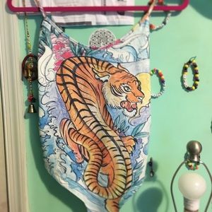 Topshop tiger body suit. Never worn.