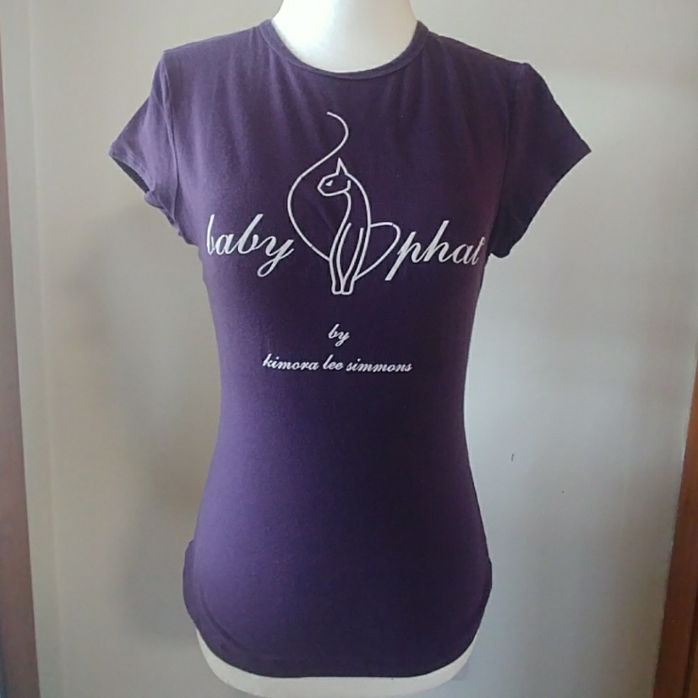 🔴Purple Baby Phat T Shirt Size Medium