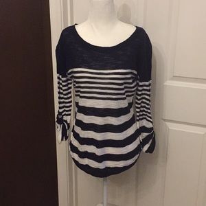 **SOLD**  Express Top Navy Stripe