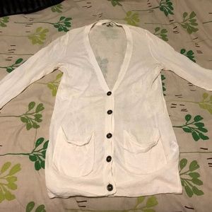 Madewell Lightweight Cream Cardigan
