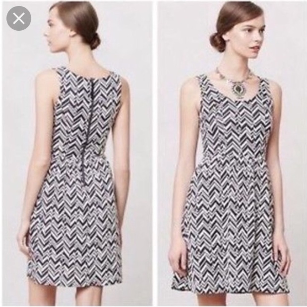 [Anthropologie] Maeve Caldera Chevron Dress