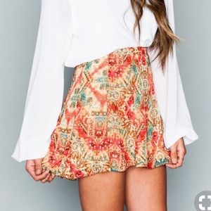Show me your mumu skater stretch skirt