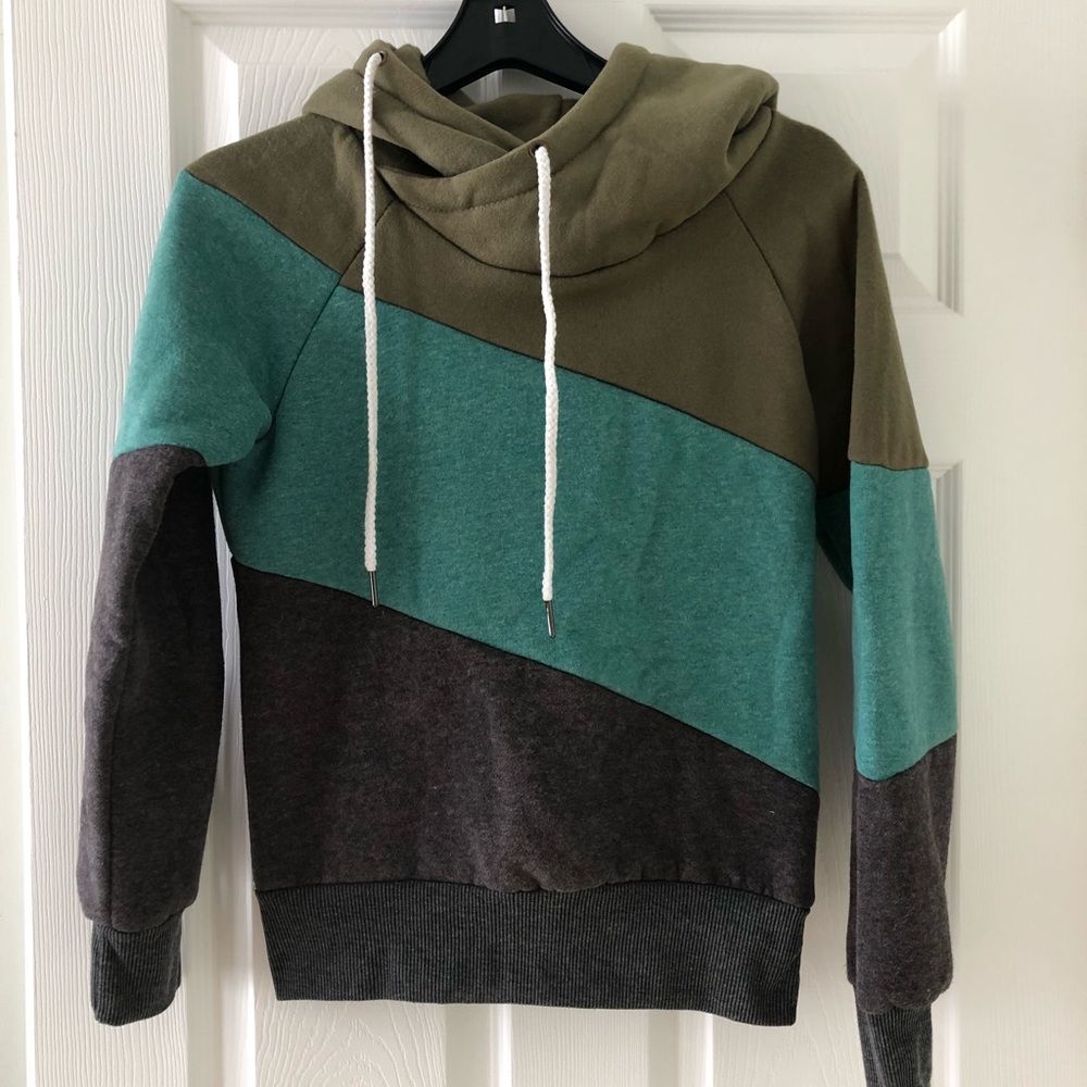 Tri color hoodie