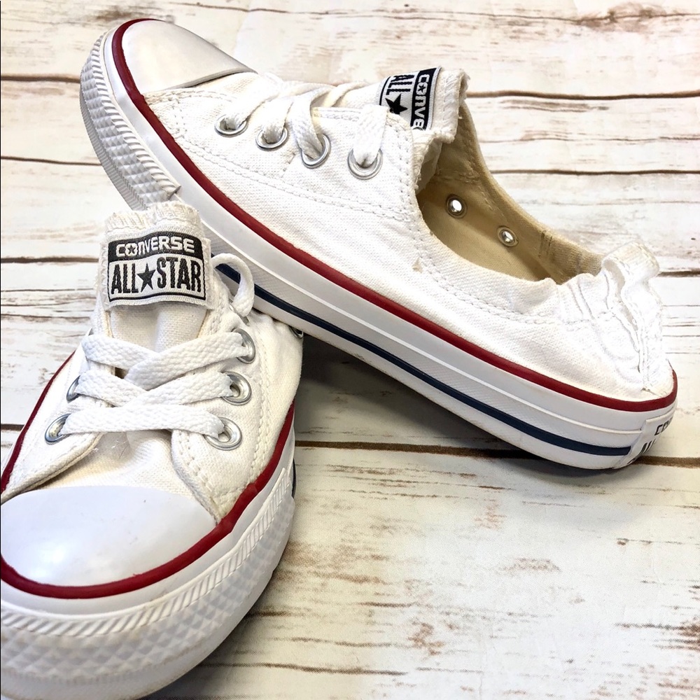 WHITE CONVERSE (with stretch band)