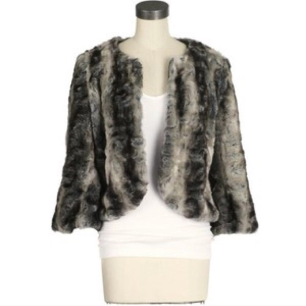 Free People Faux fur jacket. Sz M - Picture 3 of 4