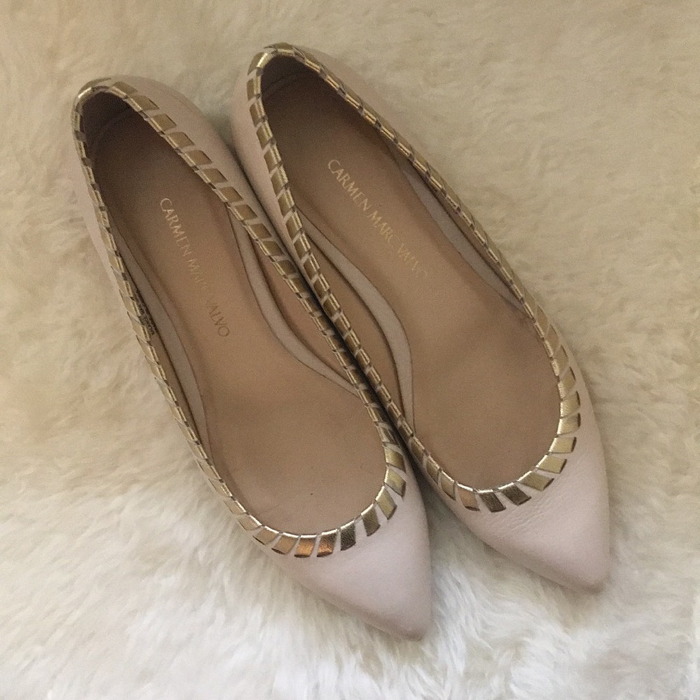 Carmen Marc Valvo Pointed Flats