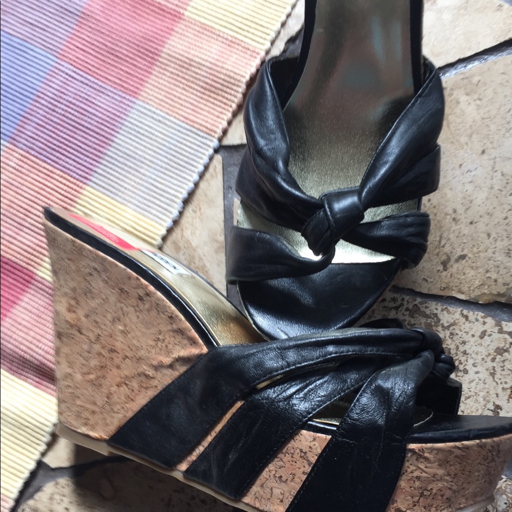 Leather wedges