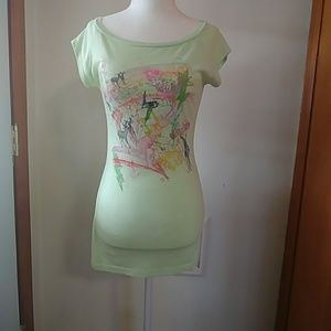 🔴Crazy design long T shirt size M