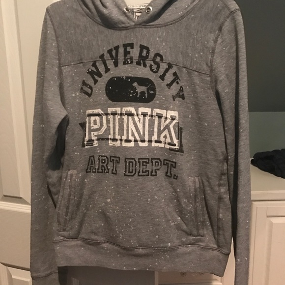 PINK Victoria's Secret Tops - Vs Pink Splatter Hoodie