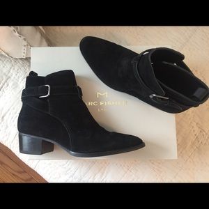 Marc fisher LTD suede booties with orig box