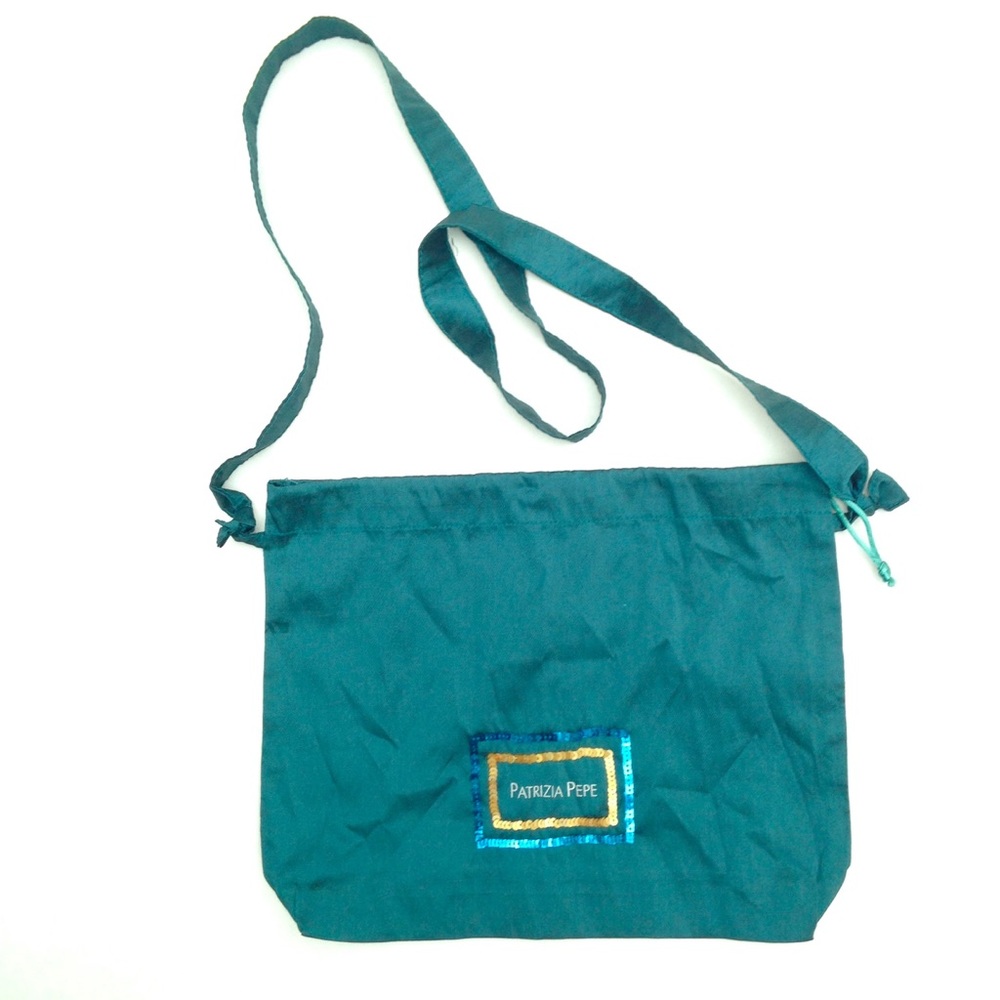cute Patrizia Pepe sequin small drawstring bag