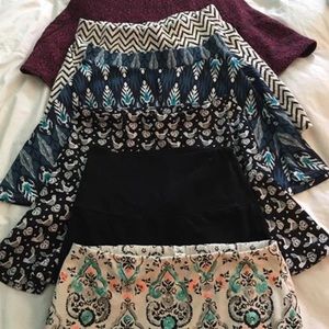 6 skirts bundle Aeropostale, Bethany Mota, Forever 21 size small
