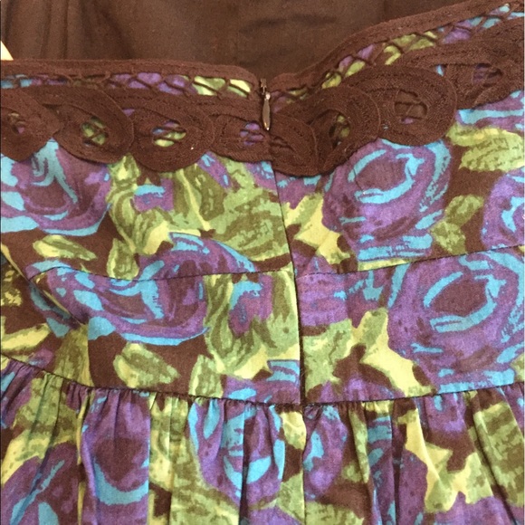 Urban outfitters floral strapless dress - Picture 4 of 4