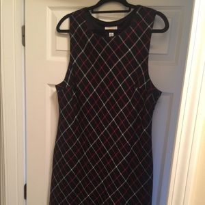 Talbots plaid jumper