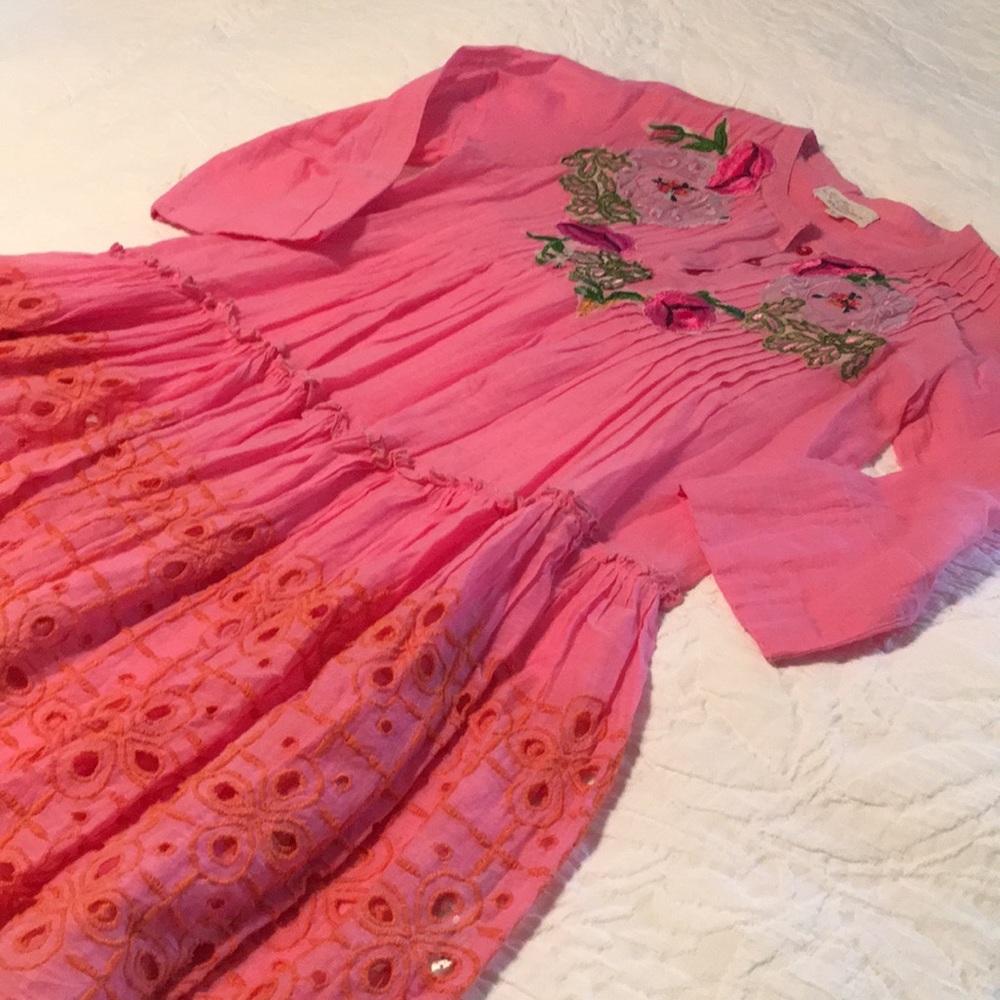 Italian embroidered beach coverup/dress