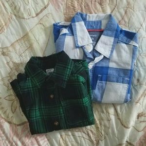 2 long sleeved Carter's shirts 24 mo/2T
