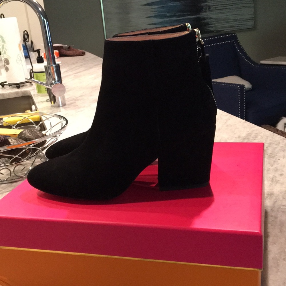 Suede Kate spade booties