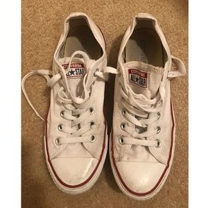 White low-top chucks