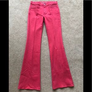 NEW MiH Jeans Marrakesh red flared jean size 26