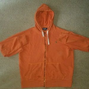 POLO RALPH LAUREN ORANGE HOODIE MEN'S L