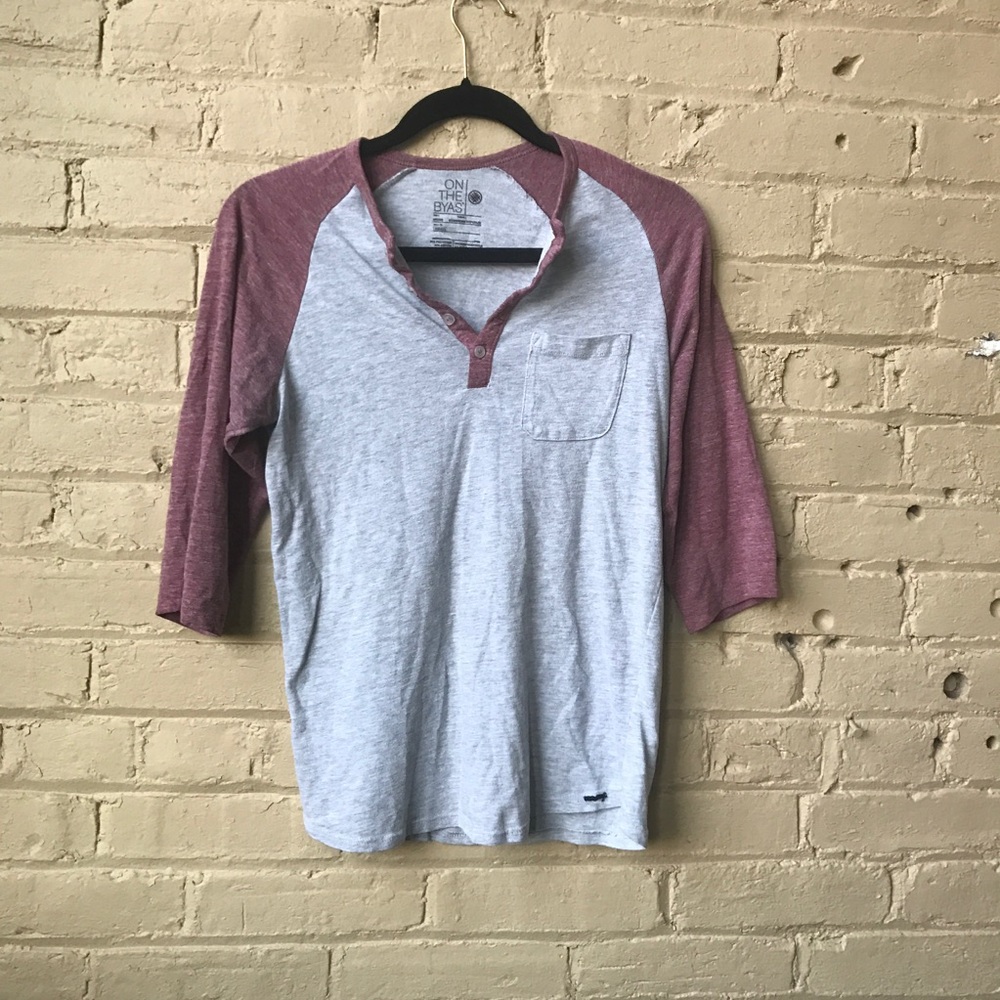 Men's baseball henley